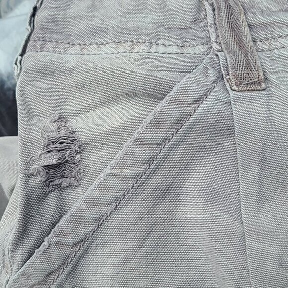 Anthropologie Pilcro Distressed Carpenter Jeans Sz 27 Gray Straight Leg NWOT - Picture 12 of 13